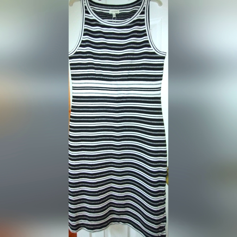 Max Studio While and Black dress